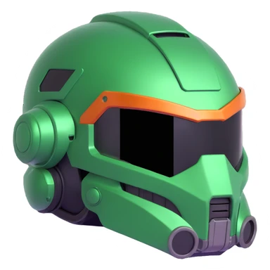 doom guy helmet, close-up, shiny visor, sci-fi armor, 3D look sticker