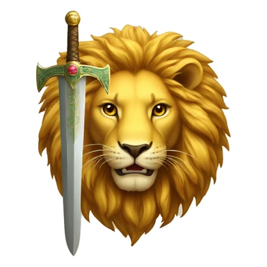 lion with sword and sun The symbol of Iran sticker