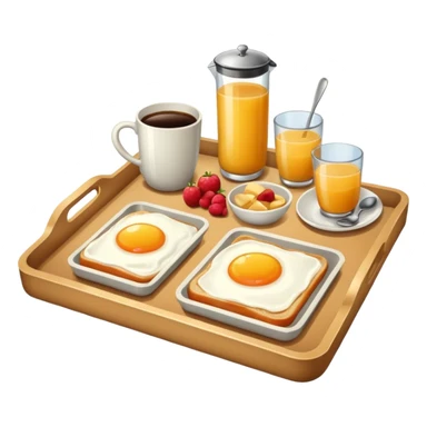rectangle tray breakfast sticker