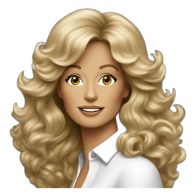 farrah fawcett sticker