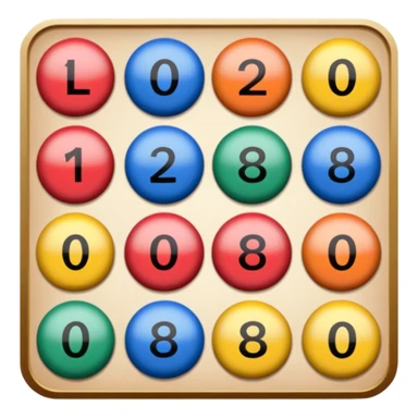 cartes de jeu de loto sticker