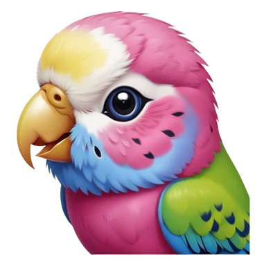 raspberry budgie cute blueberry budgie sticker
