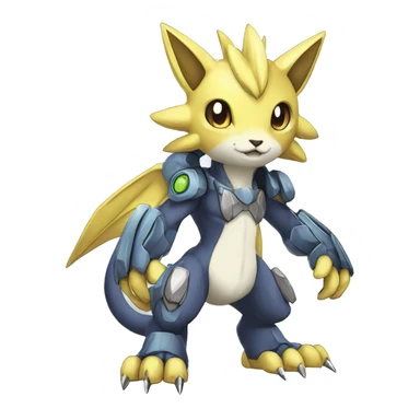 cute cool edgy beautiful shiny Digimon-Fakemon-animal full body sticker