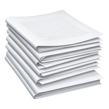 Stack of papers sticker