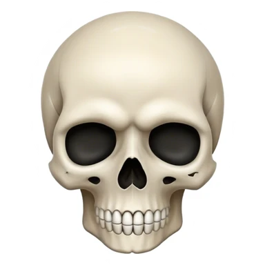 Skull that look like its was drawn very simple. dont make it to menacing sticker