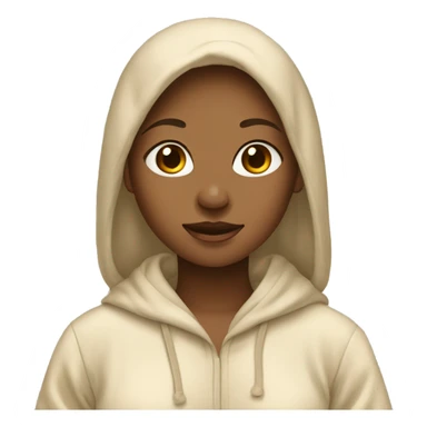 Girl in beige pijama  sticker