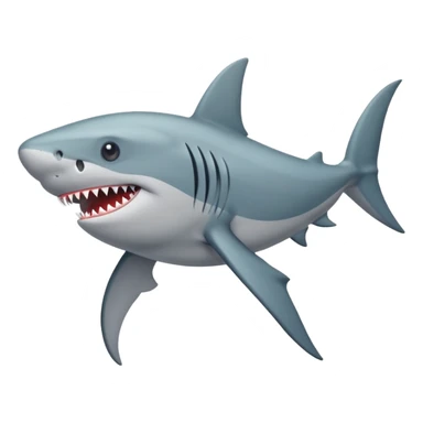 Un tiburón con corona sticker