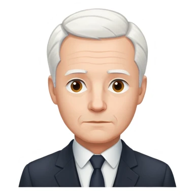 portrait of Hans Jonas, German philosopher, short white hair, no glasses, clean-shaven, suit jacket, gentle expression sticker