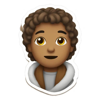 Brown Cozy Sticker  sticker