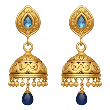White little Jhumka emoji sticker