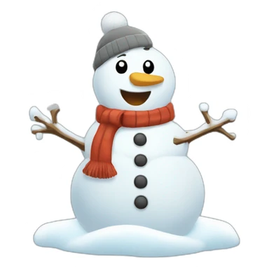 Happy snow sticker