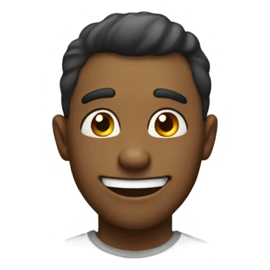 Silly awkward smile  sticker