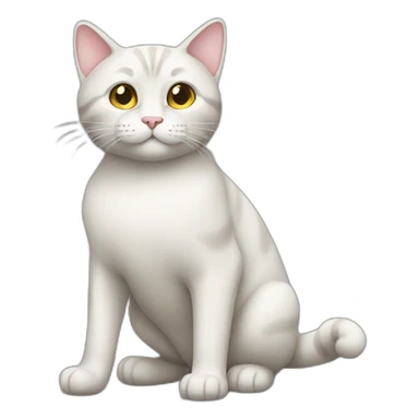 full body cat emoji sticker
