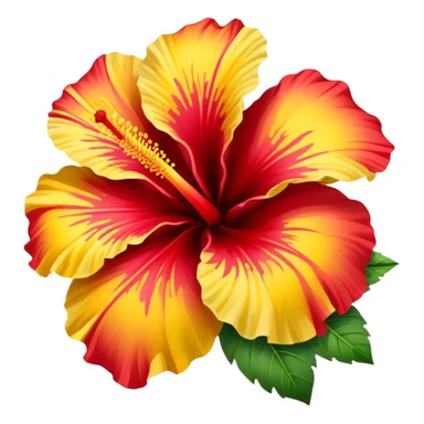 Tropical hibiscus sticker