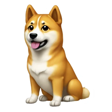 Doge coin sticker