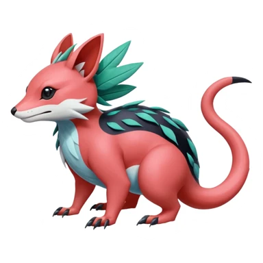  exotic tropical cyber-Sleuth-Loyd-Garmaddon-Litten-Linoone-Noibat-Fakémon-Pokémon-Vernid-creature sticker
