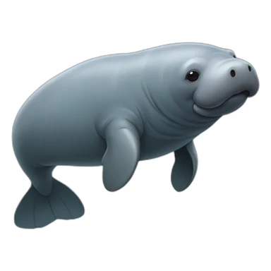 African Manatee sticker