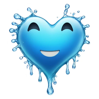 heart with water sticker