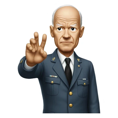eisenhower photorealistic Gesturing no sticker