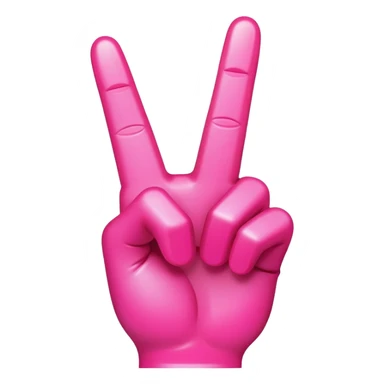 A hot pink middle finger sticker