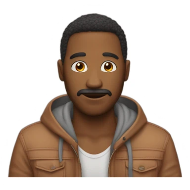 Fait moi un personnage qui se touche le nez sticker