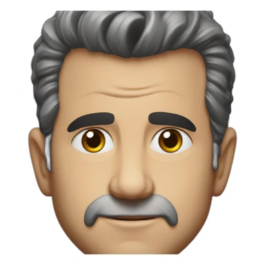 Young Mel Gibson portrait without smile sticker