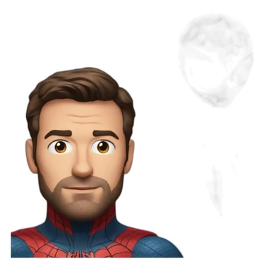 Spider man as Ben affleck sticker