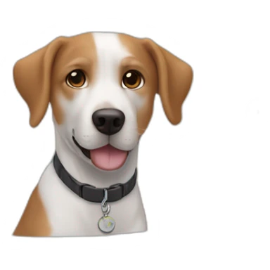 Luka le chien dans l’avion  sticker