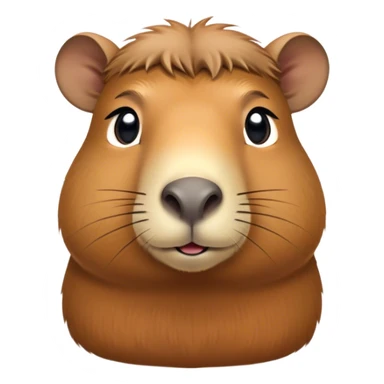 Cinematic Noble Capybara Portrait Emoji, Poised and serene, with a robust, rounded build covered in soft, earthy fur and gentle, wise eyes, Simplified yet sharp and sophisticated features, highly detailed, glowing with a warm, natural glow, high shine, intelligent and calm, stylized with an air of understated authority, focused and attentive, soft glowing outline, capturing the essence of a watchful and confident guardian that feels as though it could step out of the screen with effortless authority! sticker
