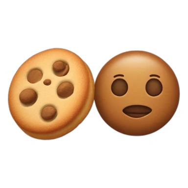 Pepino y galleta sticker