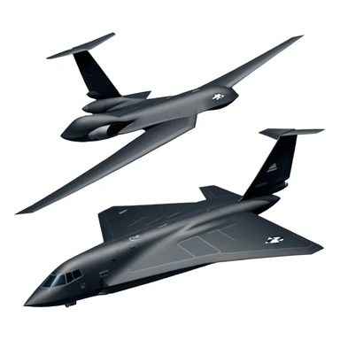 Military Bomber - B-2 Spirit - Northrop Grumman (Model Year: 2021) (Iconic colour: Stealth black) sticker