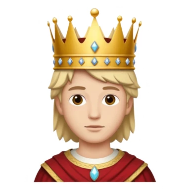 ein einwohner im still der königs zeiten sticker