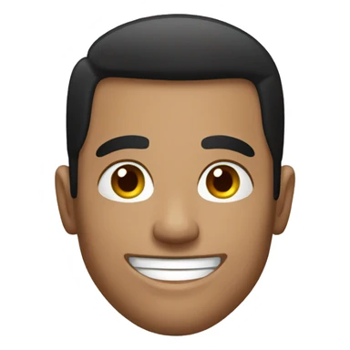 smiling muscular man in black shirt sticker