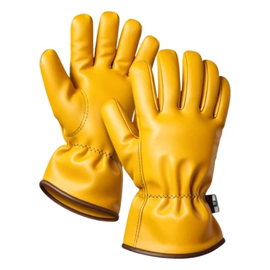 Protective Work Glove yellow sticker