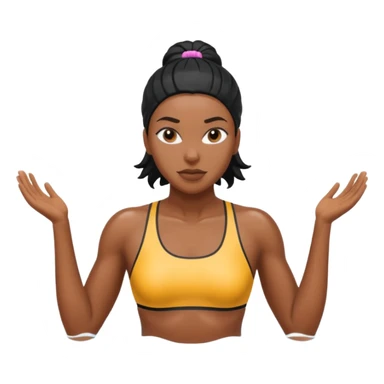 swimmer black woman sticker