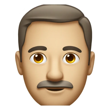 Man with a lazy eye sticker