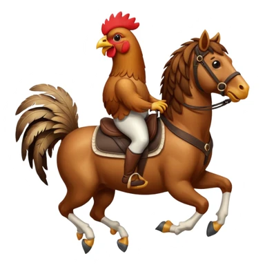 Chicken jockey sticker