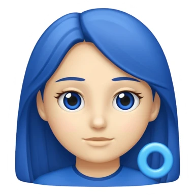 Una raya como ✔️ así pero azul y un círculo  sticker