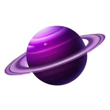 purple saturn planet sticker