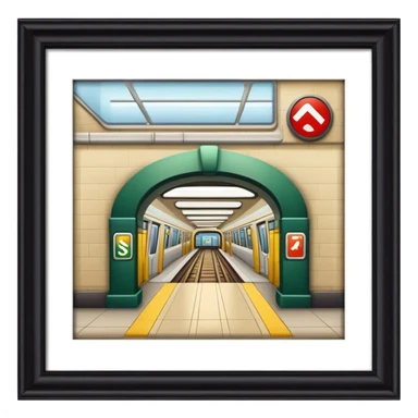 subway entrance sticker