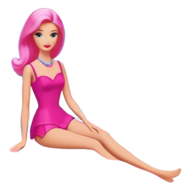 Matisse barbie slop style pink SPAM art landscape sticker
