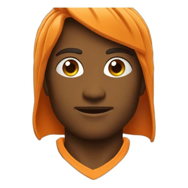 God play soccer orange sticker