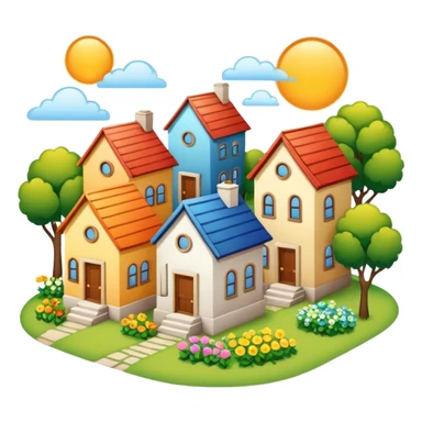 monton de 10 casas  sticker