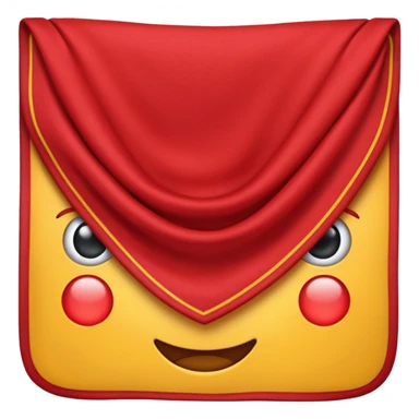 maak een geen gezicht van alleen een rood zakdoek geen andere dingen er op heen, zo'n oudewetse zakdoek rood sticker