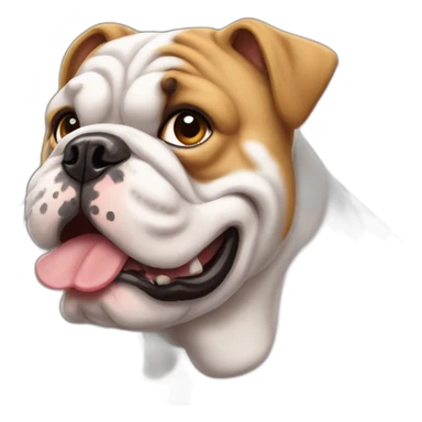perro bulldog ingles sticker