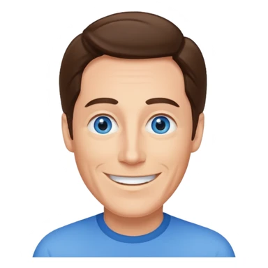 Andy Williams with blue eyes sticker