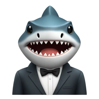 shark smokes cigarette sticker