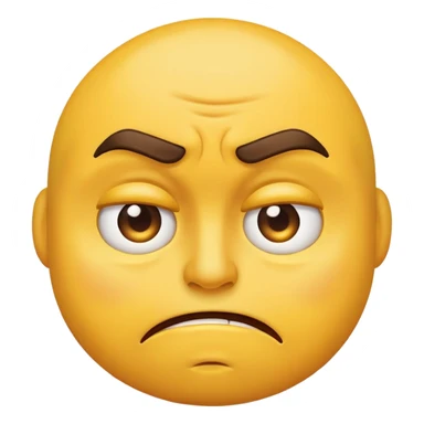 Disgusted face emojis sticker