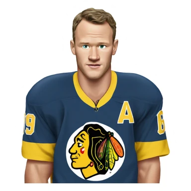 Jonathan Toews as beach bum sticker