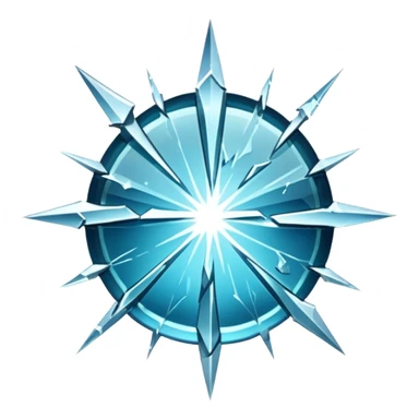 ⭐️ shattered in the middle sticker